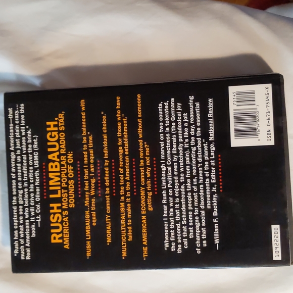 Rush Limbaugh, The Way Things Ought To Be, Hardcover Book - Picture 2 of 6